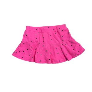 okie dokie baby girls’ Pink and Black Polkadot Skirt